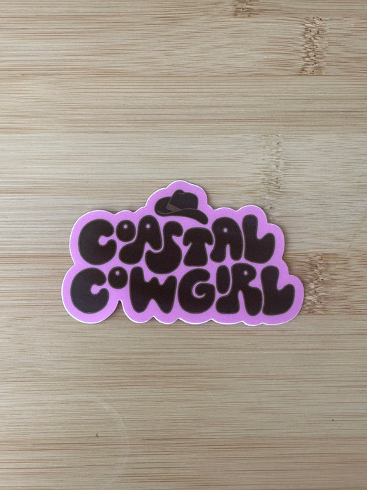 Coastal Cowgirl sticker