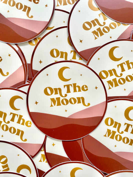 On The Moon Sticker